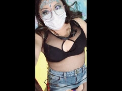 18 jaar, Bruinharig, Schattig, Brillen, Huisgemaakt, Latijnse vrouw, Tiener