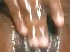 Amatör, Svart, Fingering, Naken, Orgasm, Fitta, Solo, Sprutande