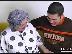 Real Grandma Got Threesome Sex With Teen And Her Boyfriend