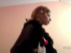 French Gothic Redhead teen 18+ Anal Fuck In Webcam