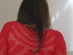 Brunett, Klänning, Onani, Fitta, Tatuering, Tonåring, Leksaker, Vibrator