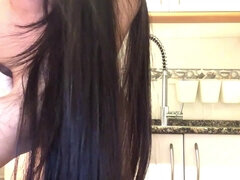 Amateur, Gros cul, Gros seins, Sucer une bite, Brunette brune, Hard, Fait maison, Webcam