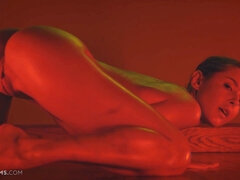 Ultrafilms beauty Sybil tantalizes us with her stunning figure and solo play