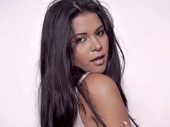 Tetas grandes, Morena, Hendidura, Consolador, Masturbación, Solo, Tetas