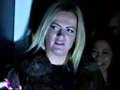 Big tits red head babe