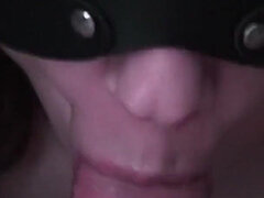 Balls Licking Fetish. Minx Student Sucks and Licks My Balls Until I Cum in Her Mouth