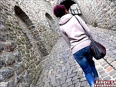 Di colore, Tedesca amatoriale, Latina, All'aperto, Piccola, Pubblico, Ragazza, Tette