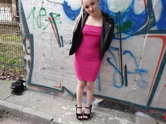 Blonde, Sucer une bite, Faciale, Allemand, Hard, Orgasme, Petite femme, Adolescente