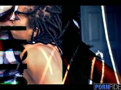 アナル, 黒人, 中出し, 黒人, オッパイの