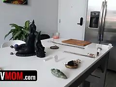 Stepsons cunning plan: from massage to blowjob, and ultimately, hardcore his hot step-mother