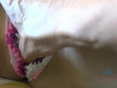 Amateur, Rubia, Mamada, Novia, Coño, Afeitado, Flaco, Falda