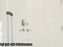 Blasen, Braunhaarige, Besamung, Spermaladung, Schwanz, Handjob, Hardcore, Hd