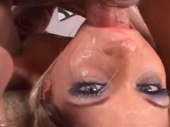 항문, 큰 음경, 금발의, 오랄섹스, 사정 샷, 머리카락이 많은, 자연적인, 쓰리섬