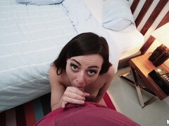 Leie, Arsch, Braunhaarige, Hundestellung, Würgen, Freundin, Pov, Hintern versohlen