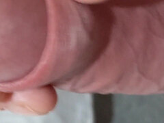 Enthousiasteling, Grote lul, Sperma shot, Handbeurt, Alleen