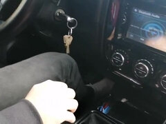 Enthousiasteling, Auto, Stel, Hardcore, Latijnse vrouw, Klein, Openbaar, Tiener