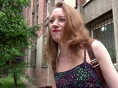 GERMAN SCOUT - SKINNY REDHEAD TEEN EMMA ass fucking intercourse AT casting