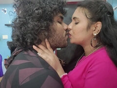 Vaishnavy Hot Boobs Press and Lip Lock by Sharun Raj, Mallu Couple Hot Boobs Press and Lip Suck, Indian Couple Hot Boobs Press