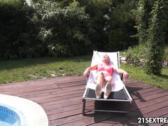 Vakker, Blond, Kukk suging, Dype svelg, Hd, Moden, Naturlig, Leker