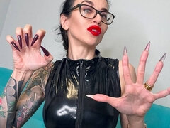 Consolo, Fetiche, Óculos, Látex, Mãe gostosa, Solo chão, Meias finas, Tatuagem