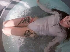 Americkej, Kúpeľňa, Bdsm, Čierne, Sólo, Uväzovanie, Záchod