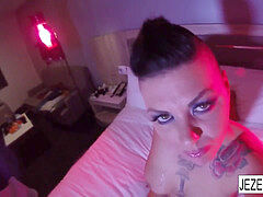 handsome and lubricious spit fetish with Jezebelle Bond