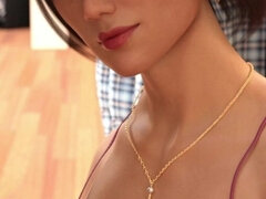 Tredimensionel, Stor pik, Komme på ansigtet, Orgasme, Fisse, Sprøjter, Tatovering, Teenager