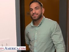 Richelle Ryan is a married woman who is not getting pleased by her husband, so she seeks cock elsewhere