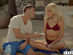 Bionda, Pompino, Sborrata, All'aperto, Cavalcando, Tette