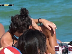 Amatør, Strand, Brunette, Nudist, Offentlig, Teenager, Bryster, Snugkigger
