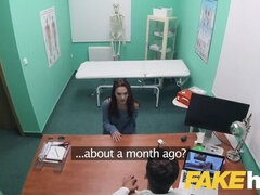 Fake Hospital Swallowing doctors hot cum helps soothe babes throat