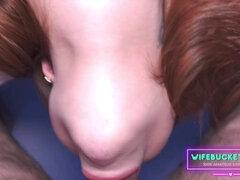 Amatööri, Iso perse, Suihinotto, Pariskunta, Hd, Kotitekoinen, Punapää, Vaimo