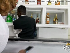 Bar client cheated by boyfriend fucks bartender Joe