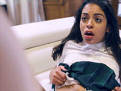 Noire, Sucer une bite, 2 femmes 1 homme, Lunettes, Plan cul à trois