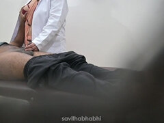 Lady Doctor Checking Patient in Hospital