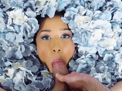 큰 가슴, 흑인, 오랄섹스, 사정 샷, 도기스타일, Hd, 자연의 가슴, 면도된