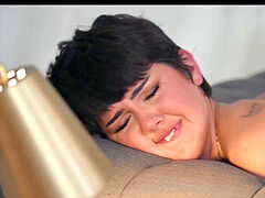 little Shemale Daisy Taylor Rides A muscular mans hard dick