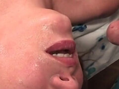Extreme deepthroat fuck with young 18y teen slut