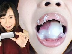 Nanoka Yuho's Seductive Tongue - Cum in Her Mouth