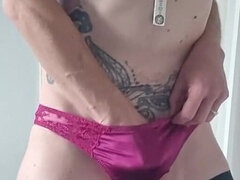 Feeling Hot and Sexy in Silky Lingerie - Playing with My Perfect Pink Pussy Until I Squirt