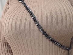 18, 아시안, 오랄섹스, 커플, 크림파이, 랑제리, 자연의 가슴, 타는