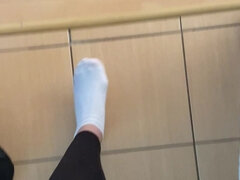 Walking in White Socks