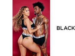 Hardcore black and white pound session with a beautiful Jessie Rogers