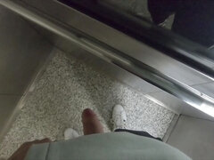 Twink Amateur Guy Show off Cock Walking by the Street on City Center