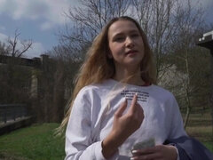 Blondynka, Styl na pieska, Twarzowy, Hd, Na wolnym powietrzu, Publiczny, Nastolatki, Cycki