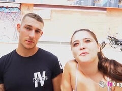 Leie, Braunhaarige, Europäisch, Öffentlich, Realität, Spanisch, Jungendliche (18+)