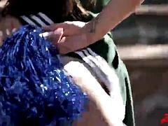 Cheerleader loves huge cock ft. Gia Paige: Blowjob, Doggy  Cowgirl Porn