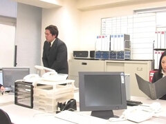 Piękna, Brunetka, Cycata, Hd, Japoński, Bielizna, Sekretarz, Pończochy