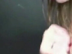 Leie, Blondine, Blasen, Spermaladung, Deutsch, Brille, Handjob