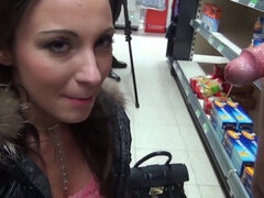 Grocery Store Theft She Acceptes Her Punishment - Public Group Sex Gangbang In Store